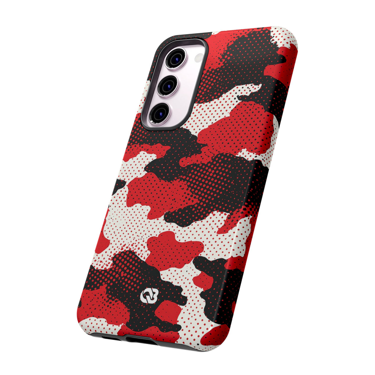 Crimson Halftone Camo · Tough Phone Case for Samsung · Red