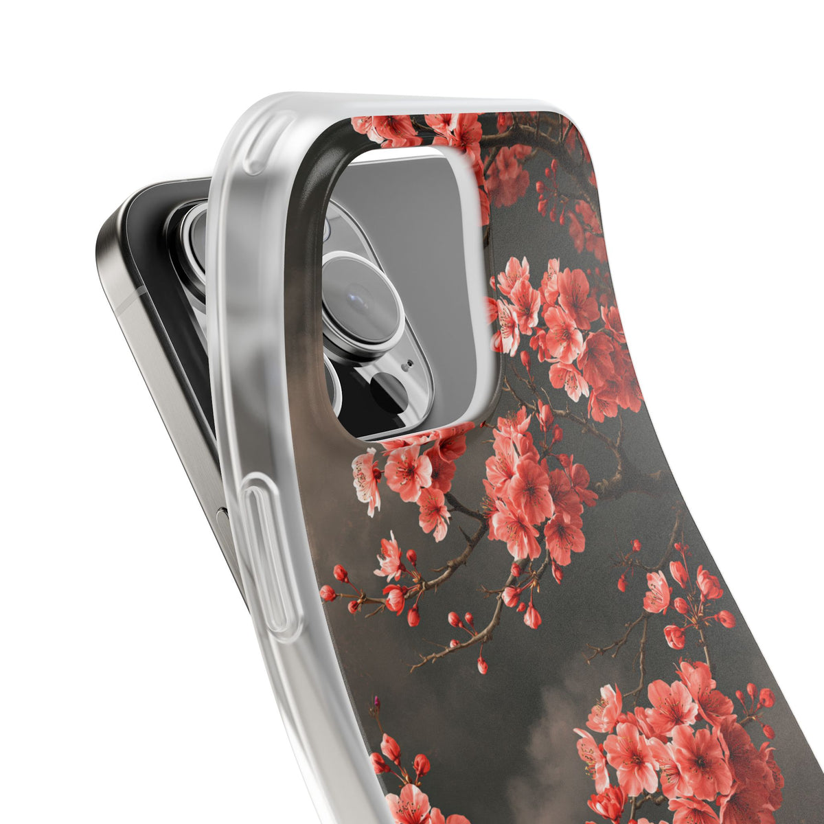 Dark Sakura Nocturne · Lite Phone Case for iPhone ·  Black