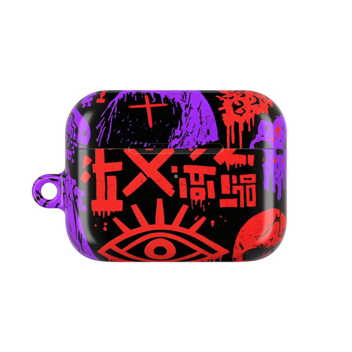 Underground Cyber Glyphs · Hard Case for AirPods & AirPods Pro · Black