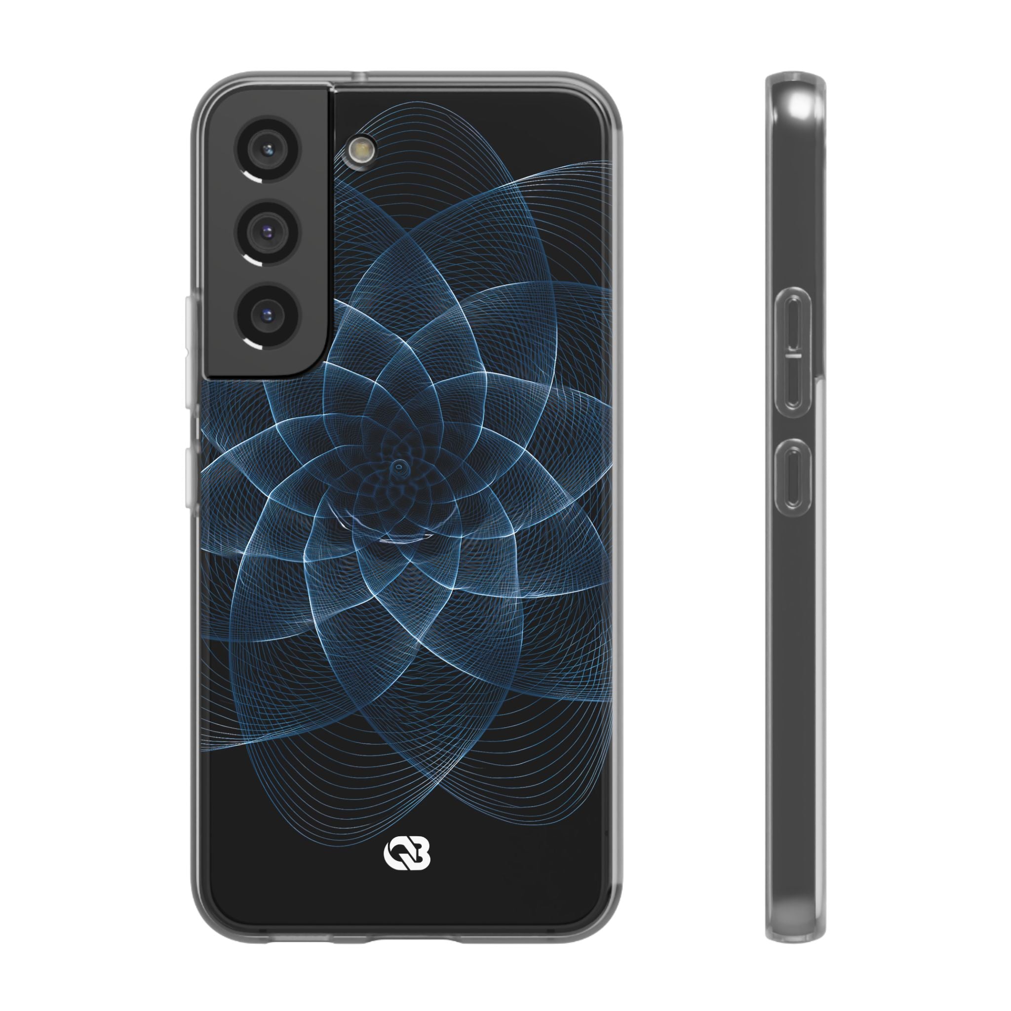 Blue Lite Phone Case for Samsung - Cobalt Geometric Bloom