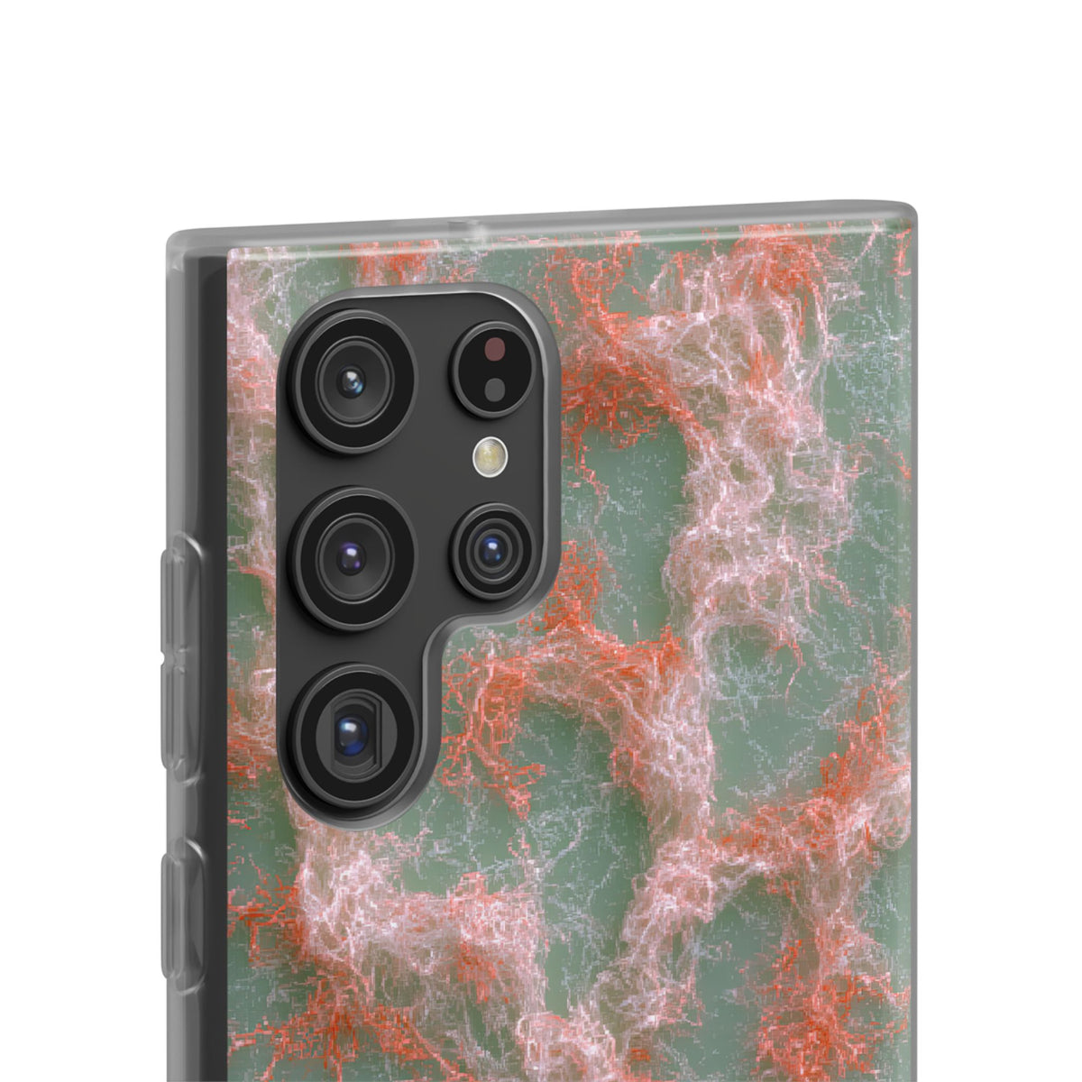 Coral Pixel Matrix · Lite Phone Case for Samsung · Green