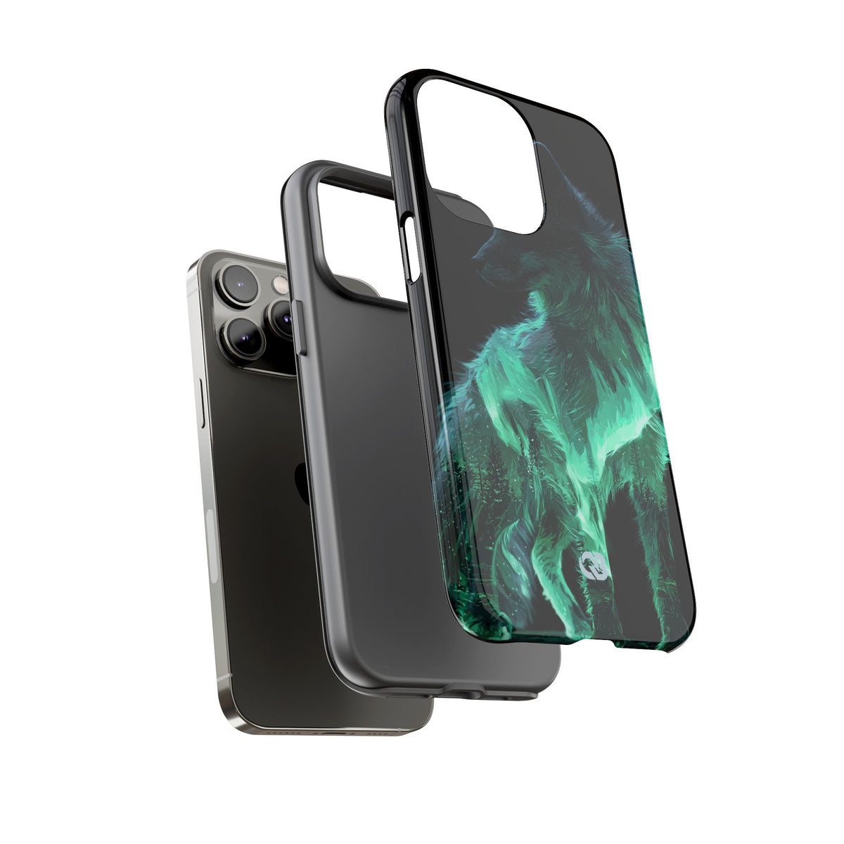 Nordic Aurora Fox · Tough Phone Case for iPhone · Teal