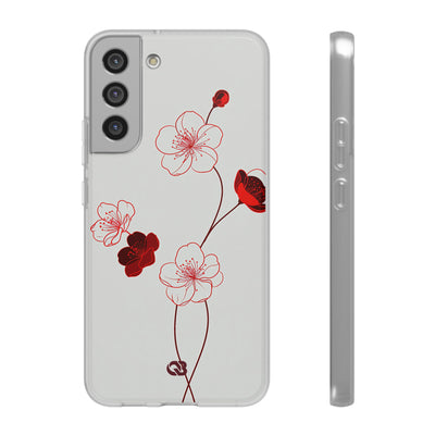 Red Lite Phone Case for Samsung - Kyoto Ember Bloom
