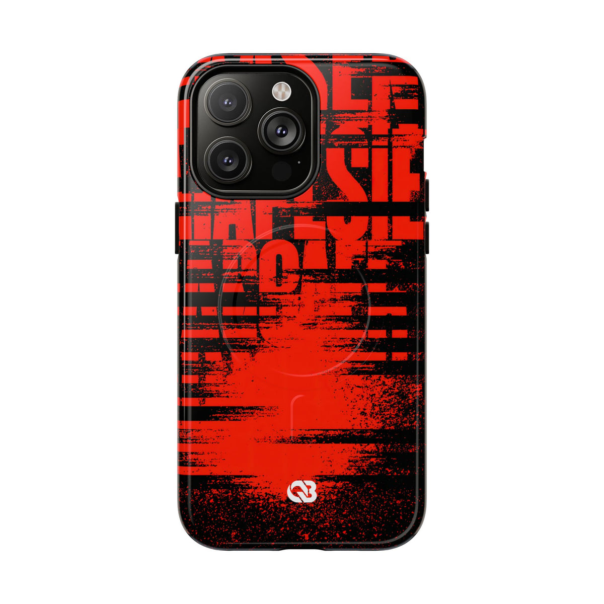 Crimson Redaction · Tough 2.0 Magnetic Phone Case for iPhone · Black