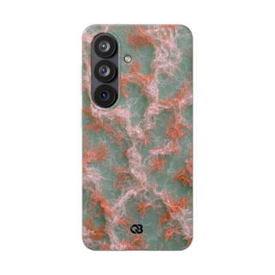 Coral Pixel Matrix · Lite Phone Case for Samsung · Green
