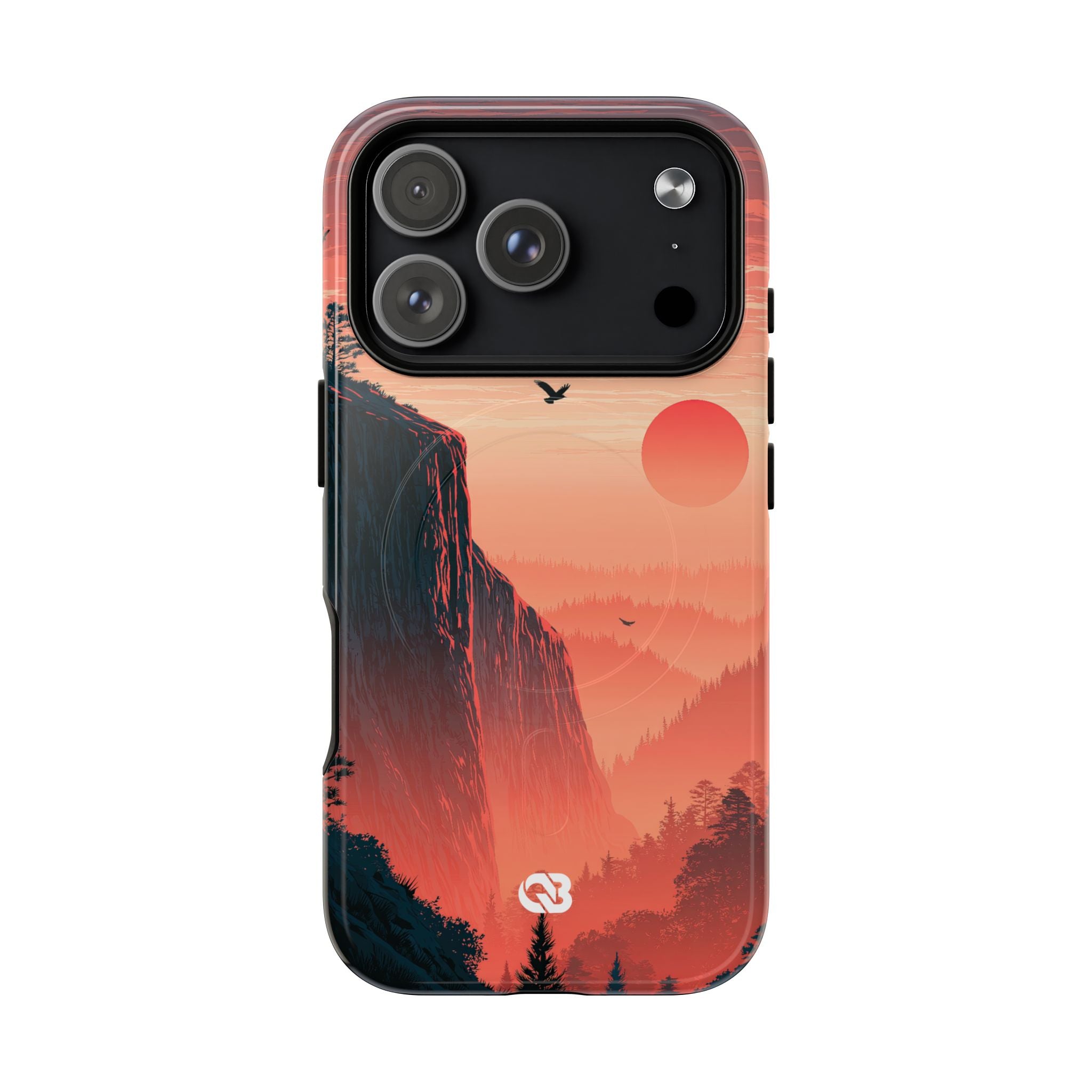 Orange Tough 2.0 Magsafe Phone Case for iPhone - Crimson Ridge Flight