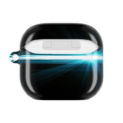 Cyan Anamorphic Flare · Hard Case for AirPods & AirPods Pro · Black