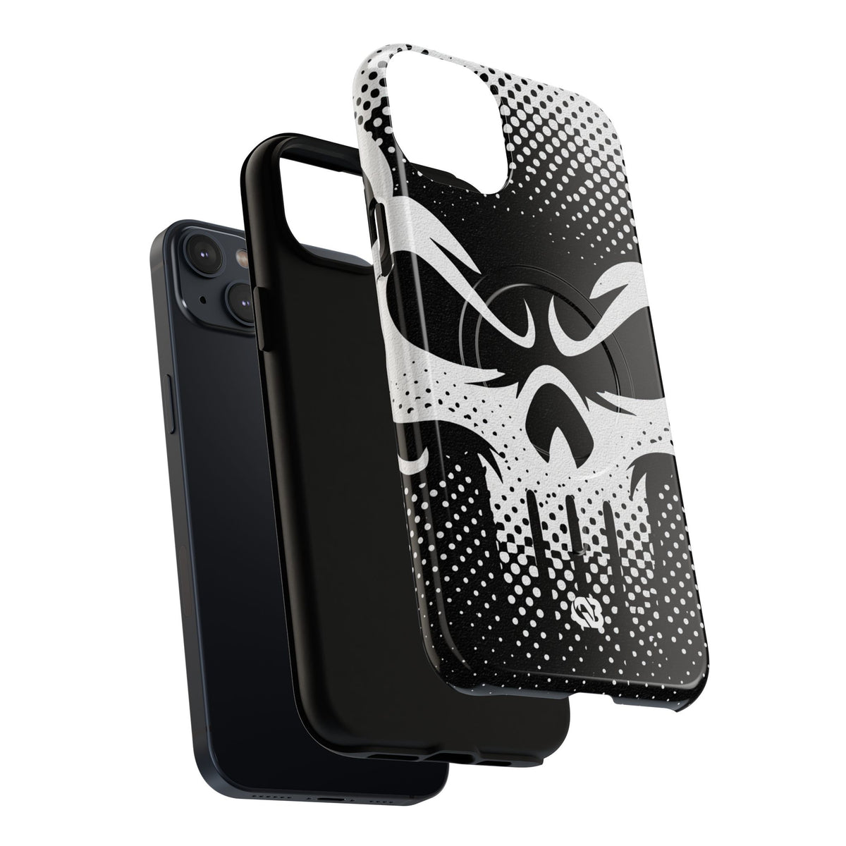 Phantom Halftone · Tough 2.0 Magnetic Phone Case for iPhone · Black