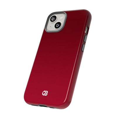 Red Tough Phone Case for iPhone - Crimson Velvet Fade