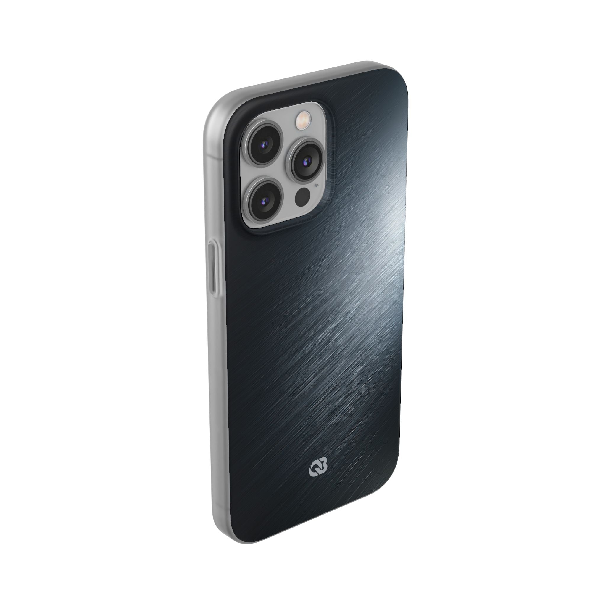 Grey Lite Phone Case for iPhone - Charcoal Brushed Steel