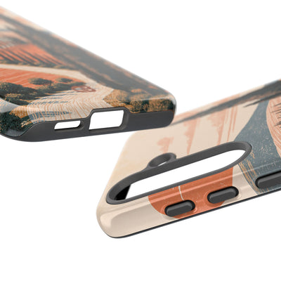 Orange Tough Phone Case for Samsung - Terracotta Ridge Trail