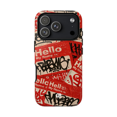 Slap Tag Collage · Tough Phone Case for iPhone · Red