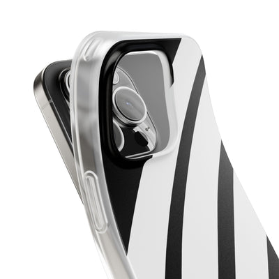 Obsidian White Bars · Soft Handyhülle für iPhone