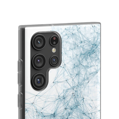 Blue Lite Phone Case for Samsung - Glacial Neural Web