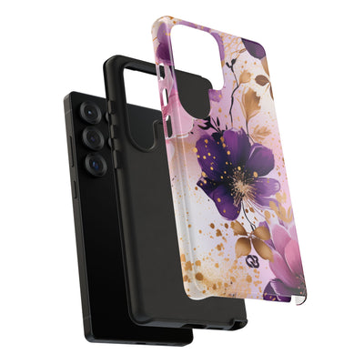 Gilded Violet Bloom · Tough Phone Case for Samsung