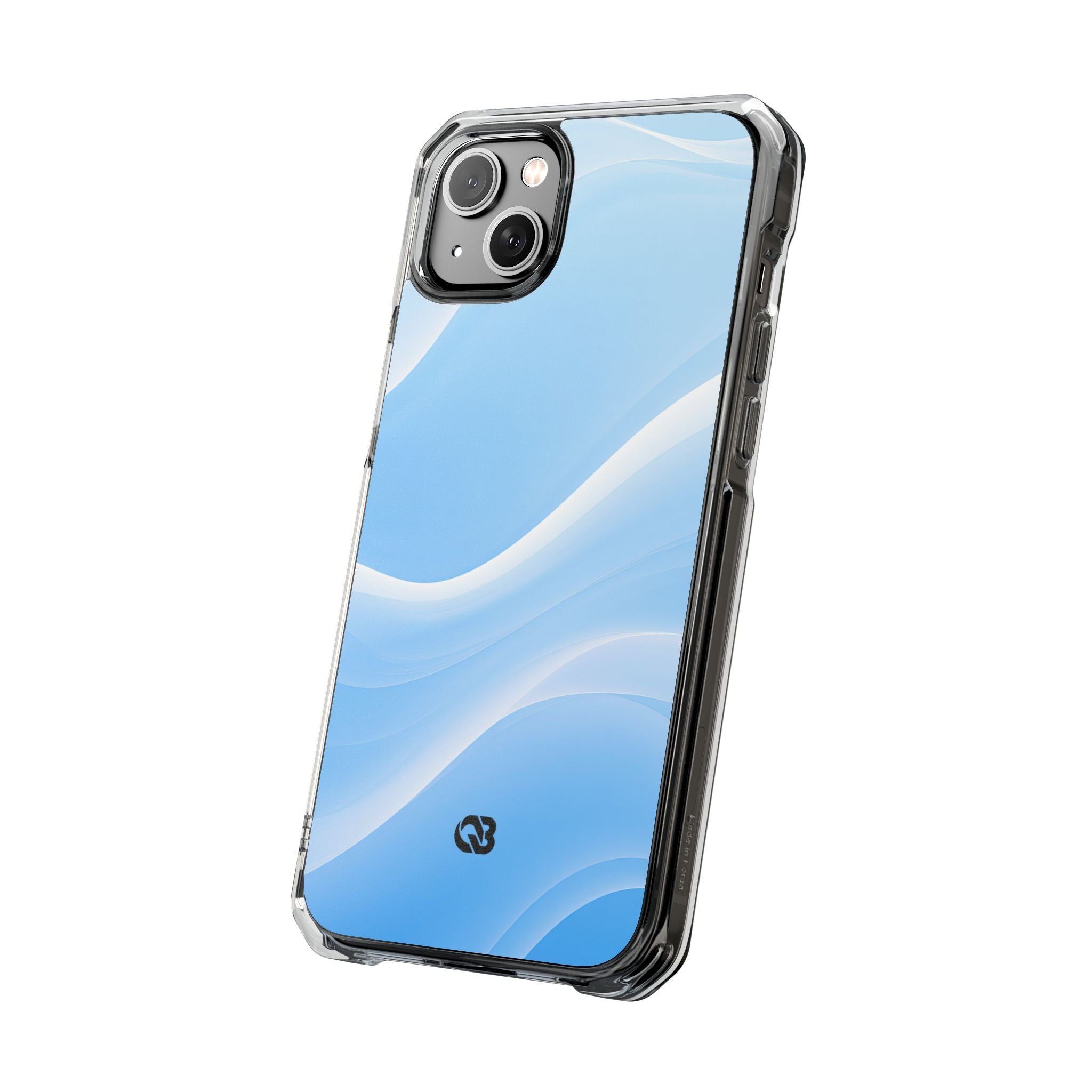 Blue Impact MagSafe Phone Case for iPhone - Glacial Blue Silk