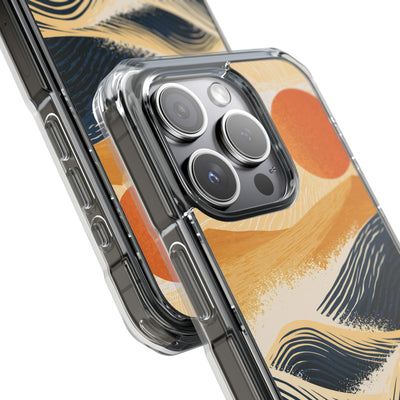 Blue Impact MagSafe Phone Case for iPhone - Kyoto Cresting Tide