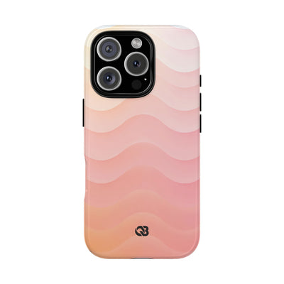 Blush Horizon Waves · Tough Phone Case for iPhone · Pink