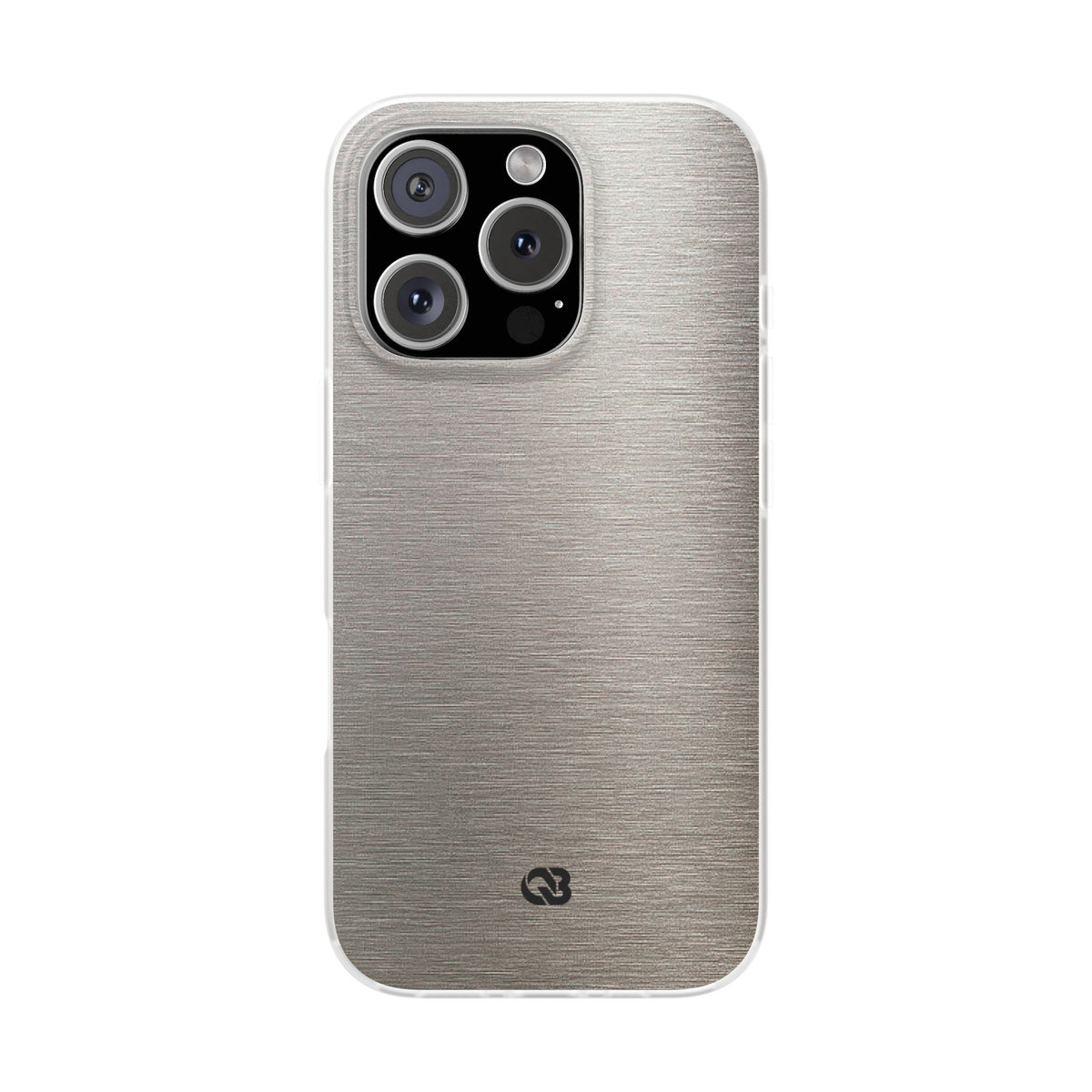 Brushed Silver Alloy · Lite Phone Case for iPhone ·  Silver