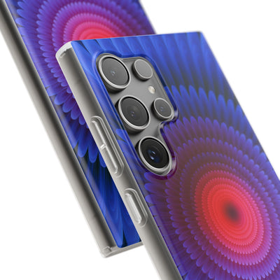 Radial Spectrum Bloom · Lite Phone Case for Samsung · Blue