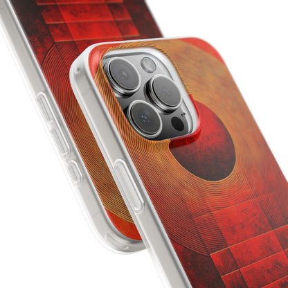 Crimson Orbit iPhone 16 Pro Max Case - Soft