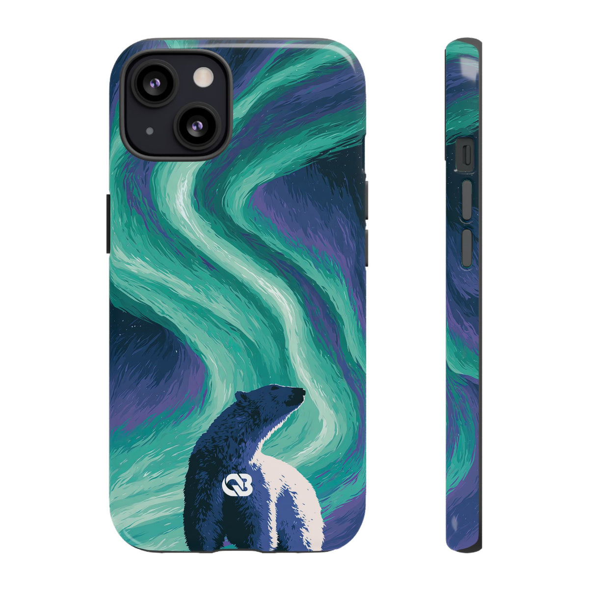 Arctic Aurora Bear · Tough Phone Case for iPhone · Teal