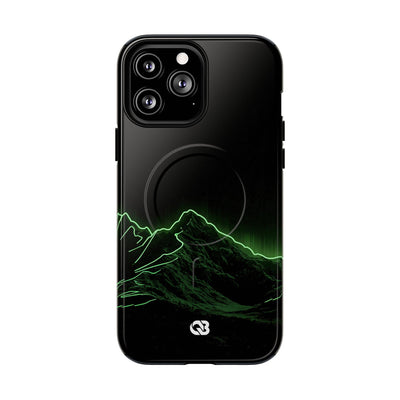 Nordic Mountain Contour · Tough 2.0 Magnetic Phone Case for iPhone · Black