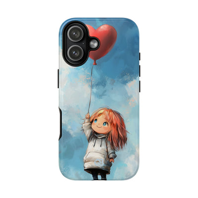 Crimson Heart Sky · Tough Phone Case for iPhone