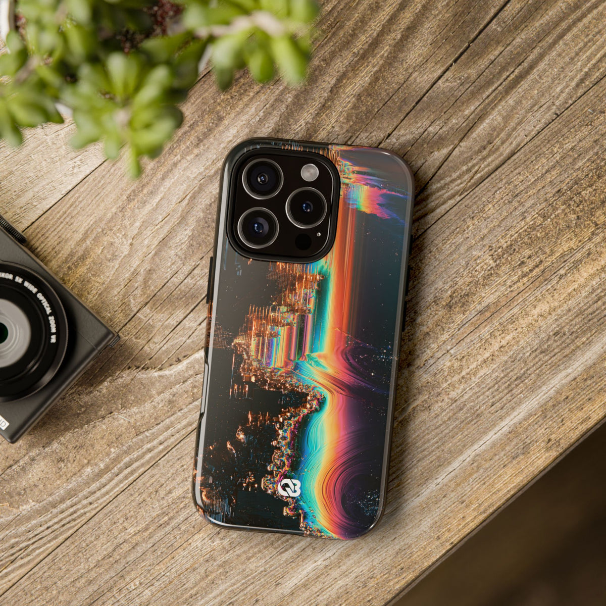 Prismatic Circuit · Tough Phone Case for iPhone · Black