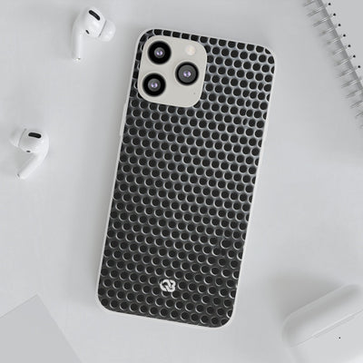 Brushed Perforated Steel · Lite Phone Case for iPhone ·  Silver