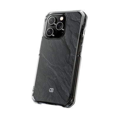 Black Impact MagSafe Phone Case for iPhone - Midnight Slate Ridge