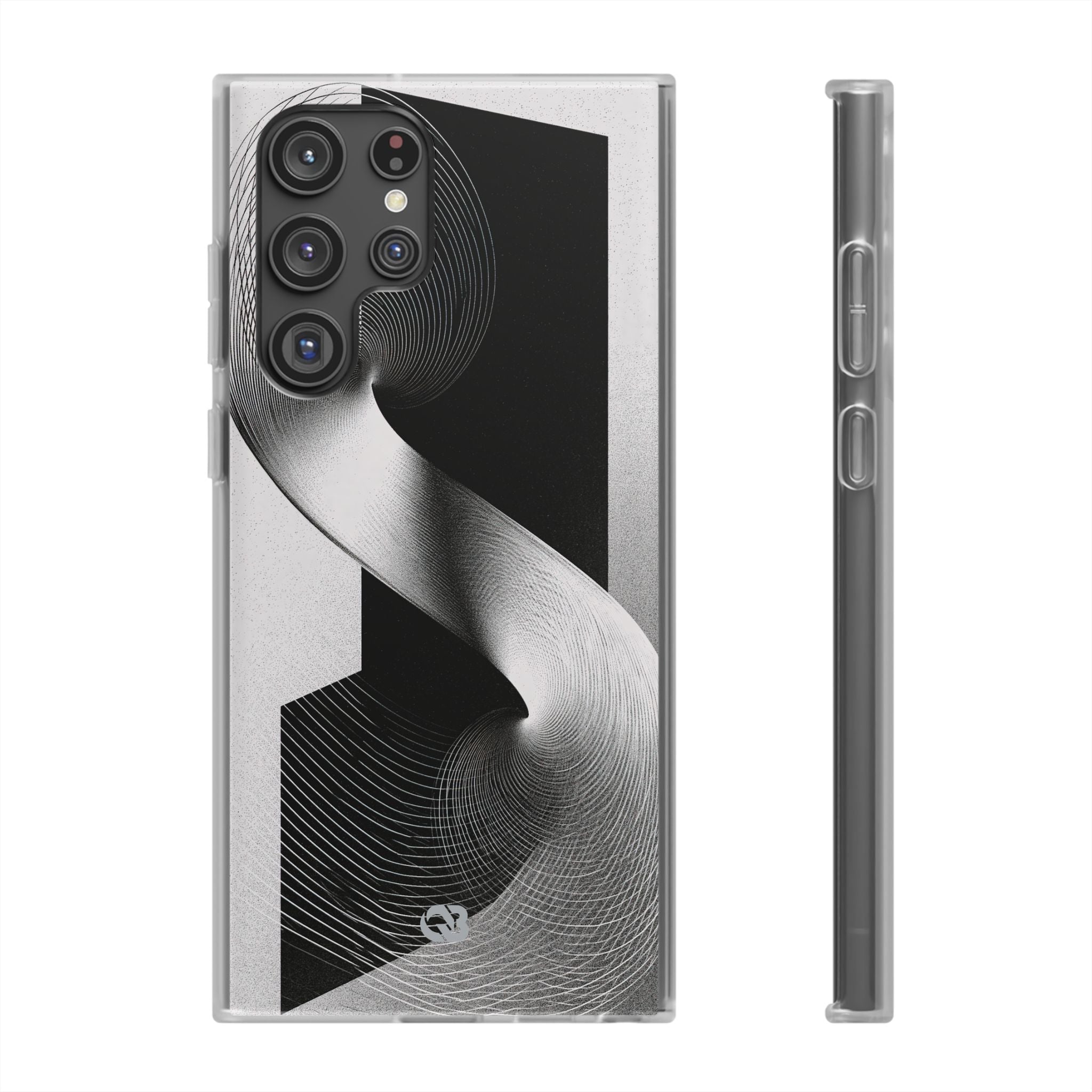 Grey Lite Phone Case for Samsung - Obsidian Moiré Wave