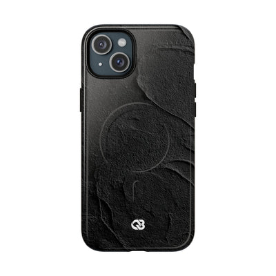 Obsidian Stucco Relief · Tough 2.0 Magnetic Phone Case for iPhone · Black
