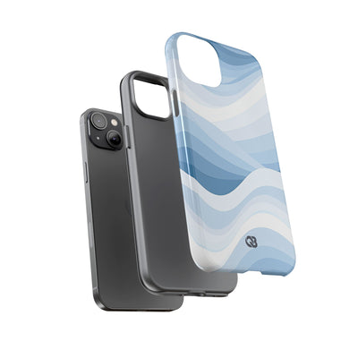 Blue Tough Phone Case for iPhone - Glacial Indigo Flow