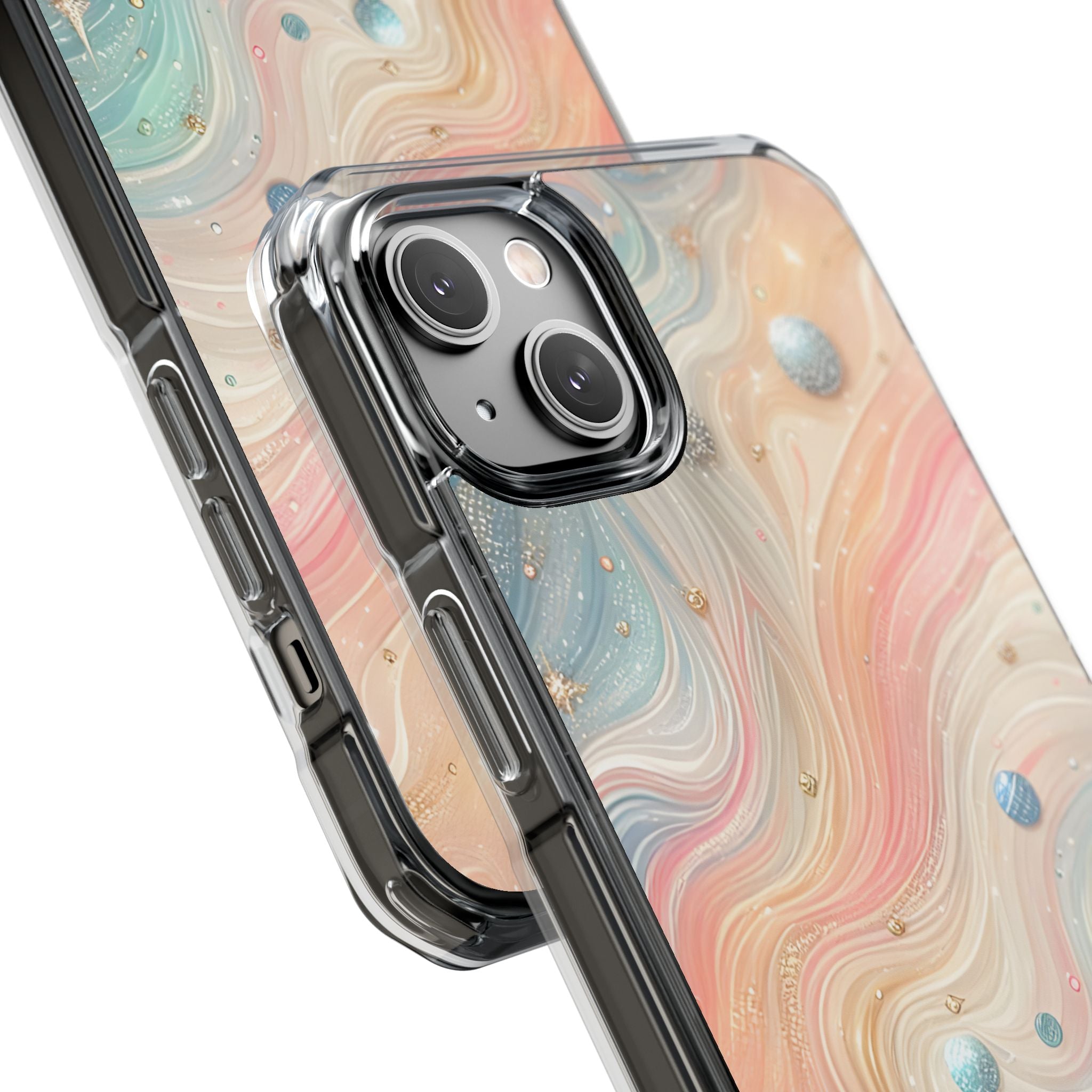 Iridescent Swirls iPhone 14 Plus Case - Impact