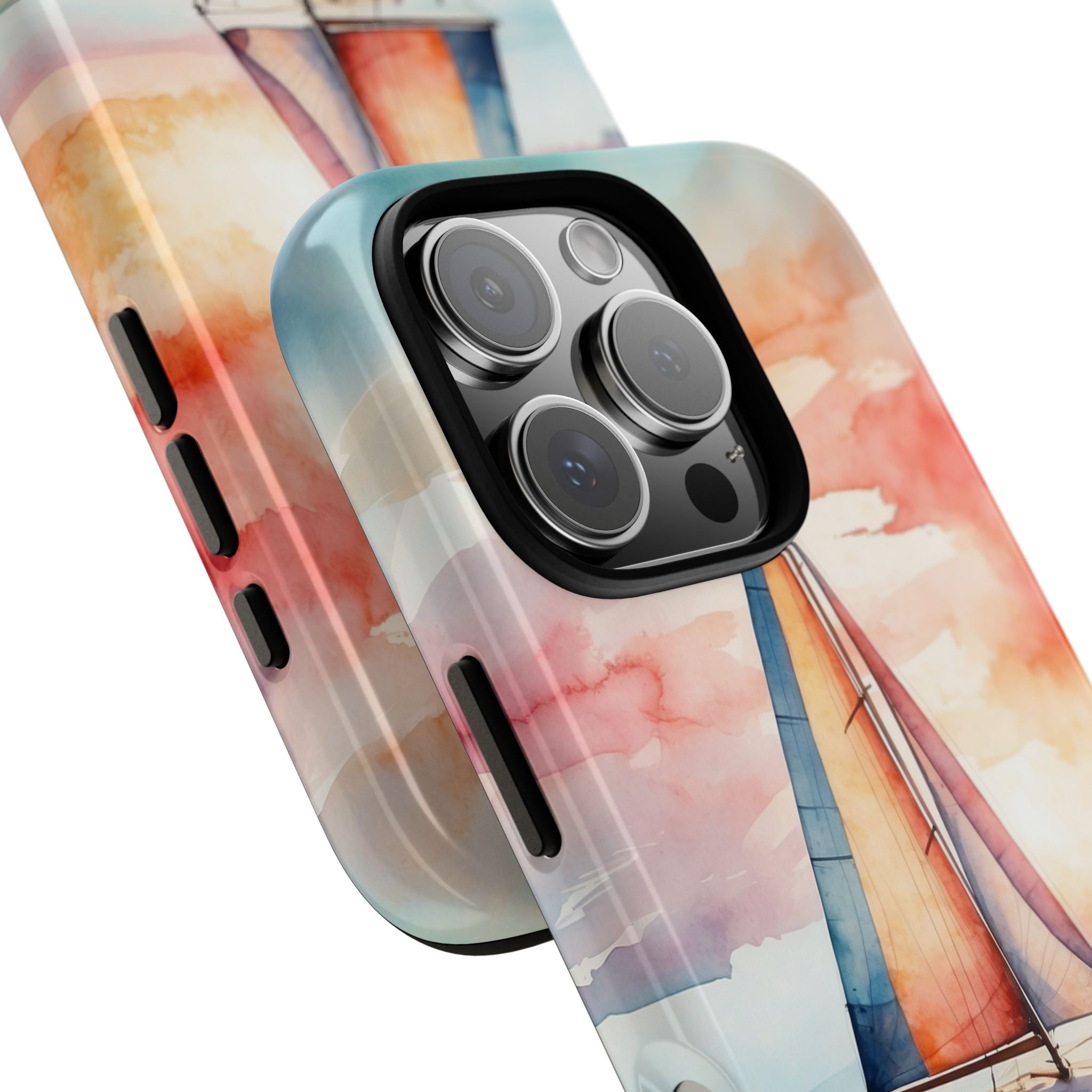 Crimson Horizon Sail · Tough Hoesje voor iPhone