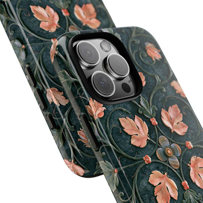 Florentine Rose Arabesque · Tough Phone Case for iPhone · Green