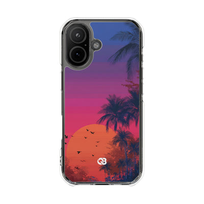 Neon Horizon Palms · Impact Phone Case for iPhone · Magsafe