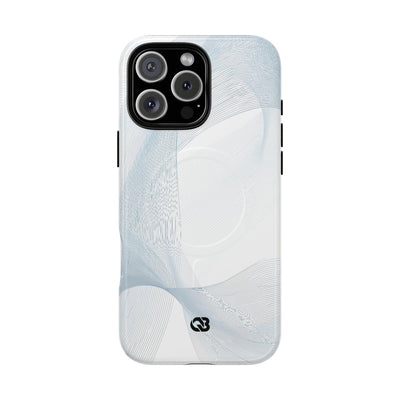 White Tough 2.0 Magsafe Phone Case for iPhone - Arctic Line Current