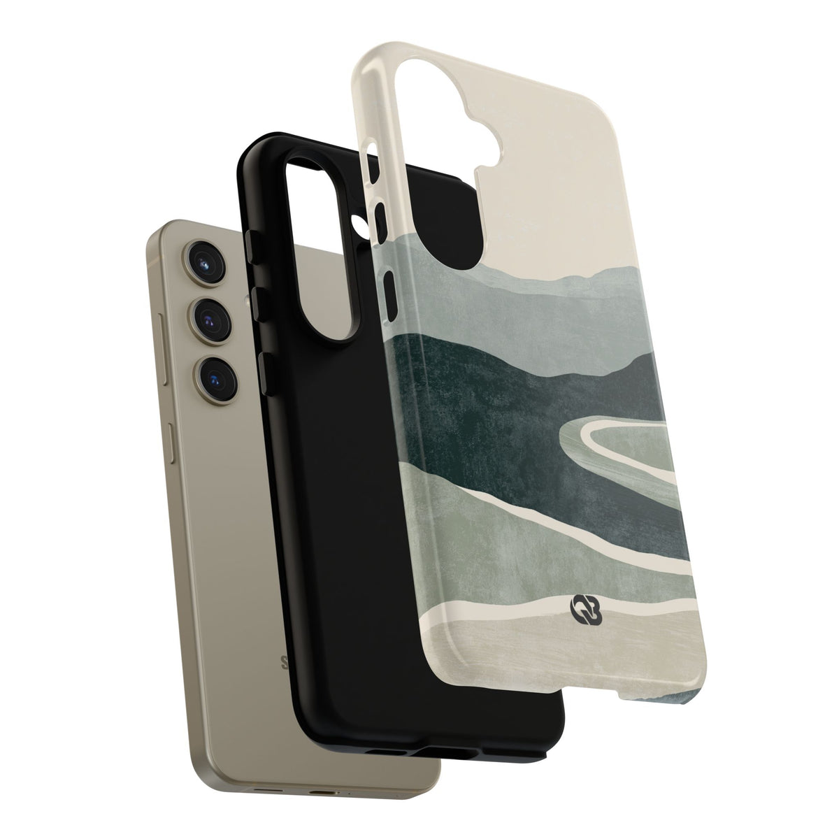 Muted Valley Vista · Tough Phone Case for Samsung · Green