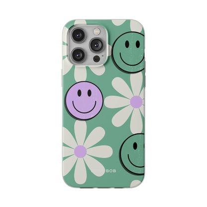Smiley Daisy Glow iPhone 14 Pro Max Case - Soft