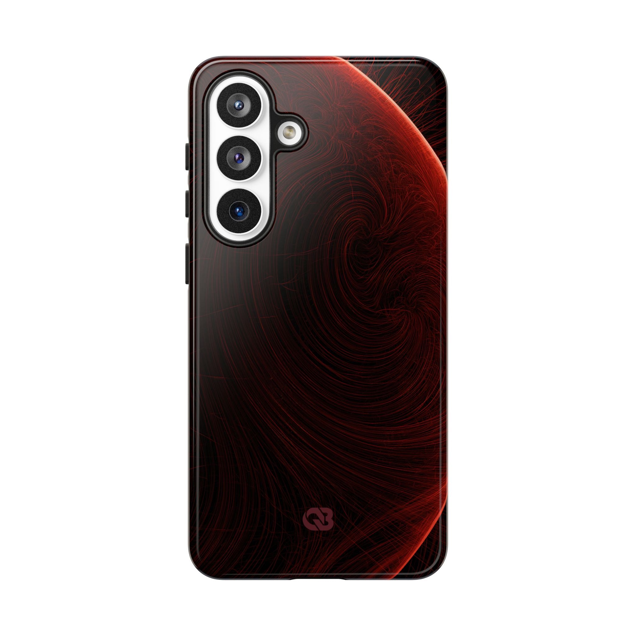 Red Tough Phone Case for Samsung - Crimson Flare Flux