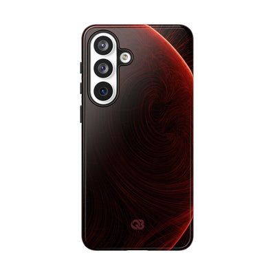 Red Tough Phone Case for Samsung - Crimson Flare Flux