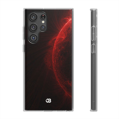Red Lite Phone Case for Samsung - Solar Crimson Flare