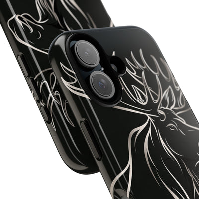 Nordic Moose Contour · Tough Phone Case for iPhone · Black