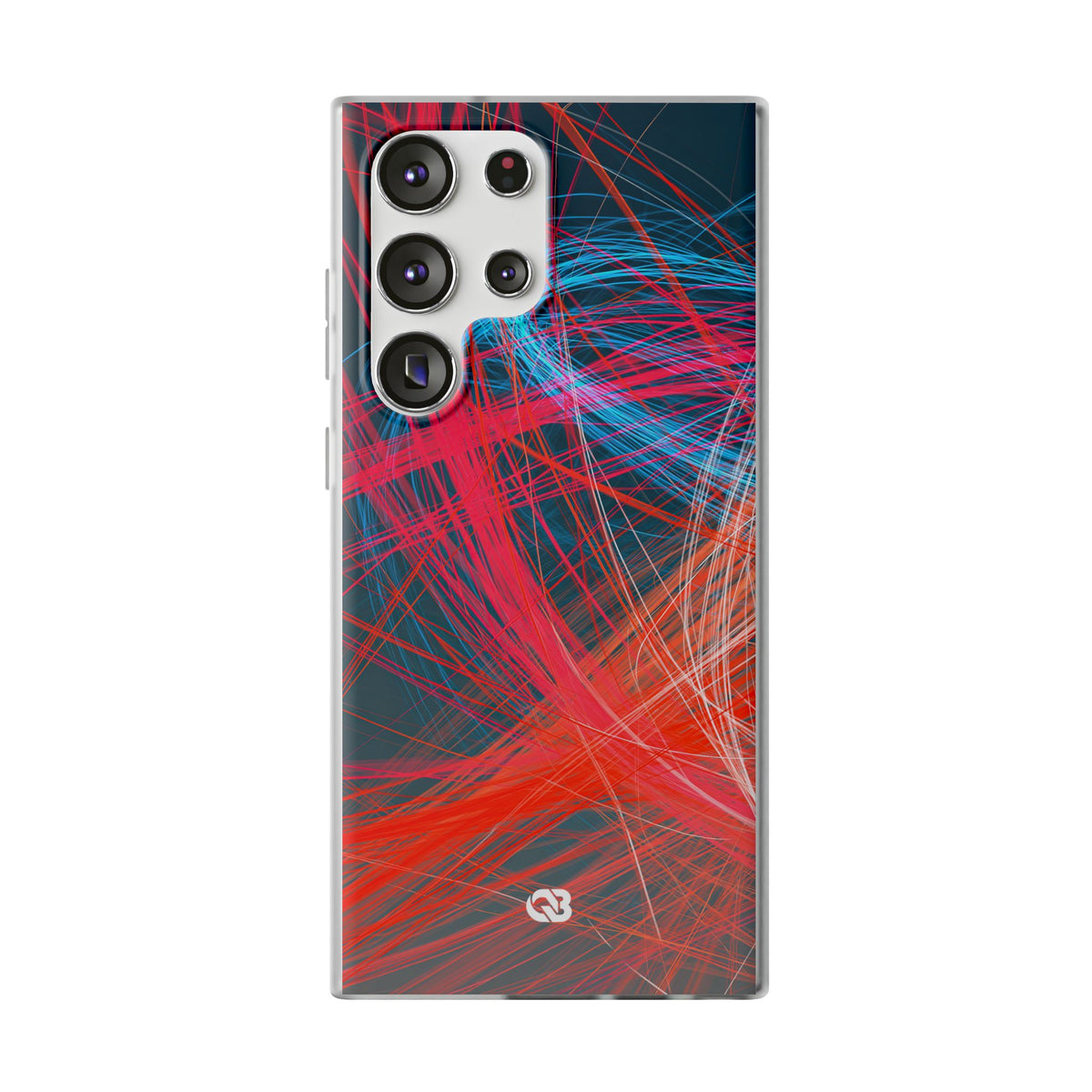 Neon Fiber Stream · Lite Phone Case for Samsung · Red