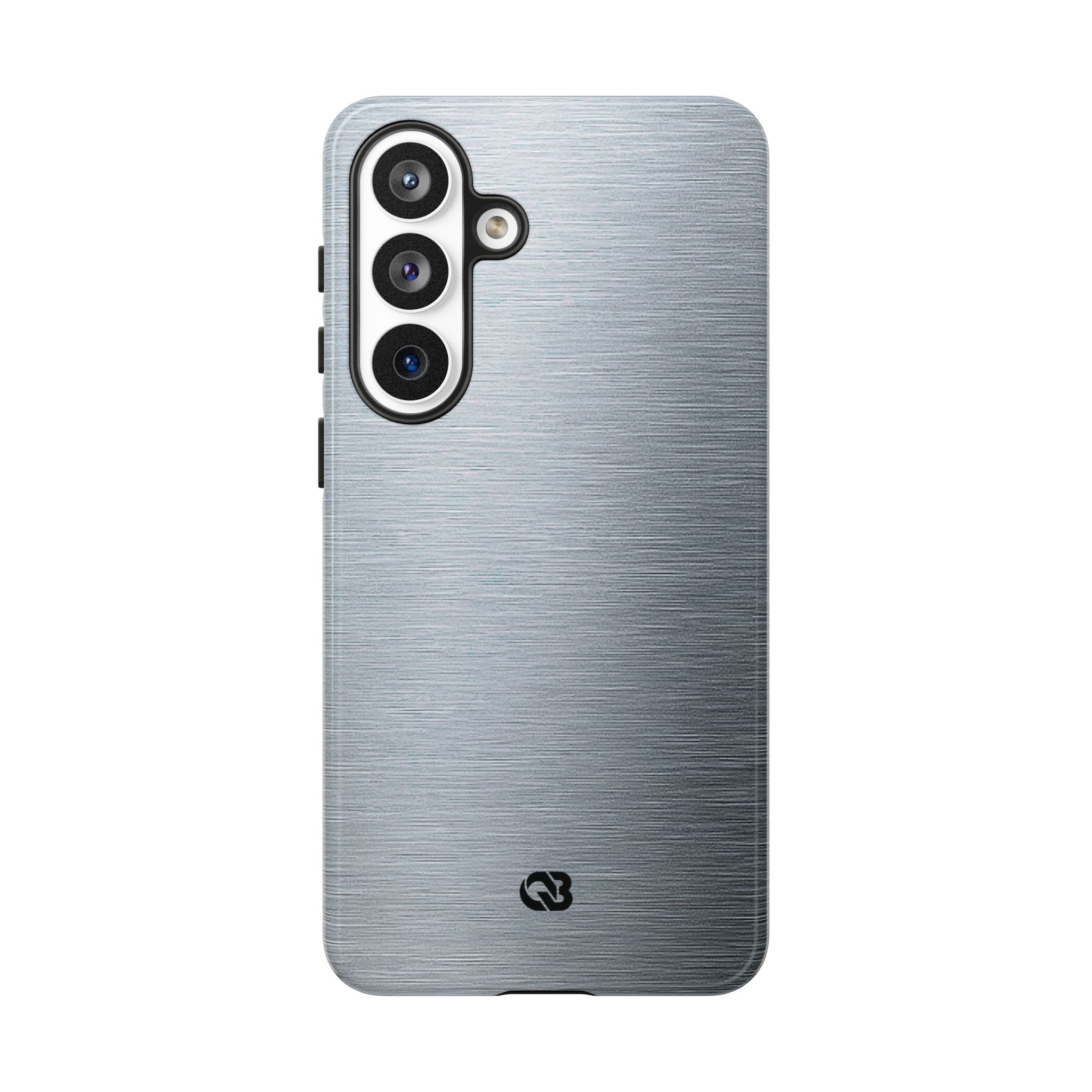 Silver Tough Phone Case for Samsung - Satin Chrome Grain