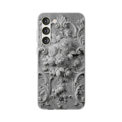 Rococo Marble Rose · Lite Phone Case for Samsung · White