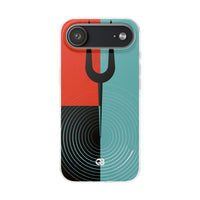 Teal Lite Phone Case for iPhone - Sonic Static Split