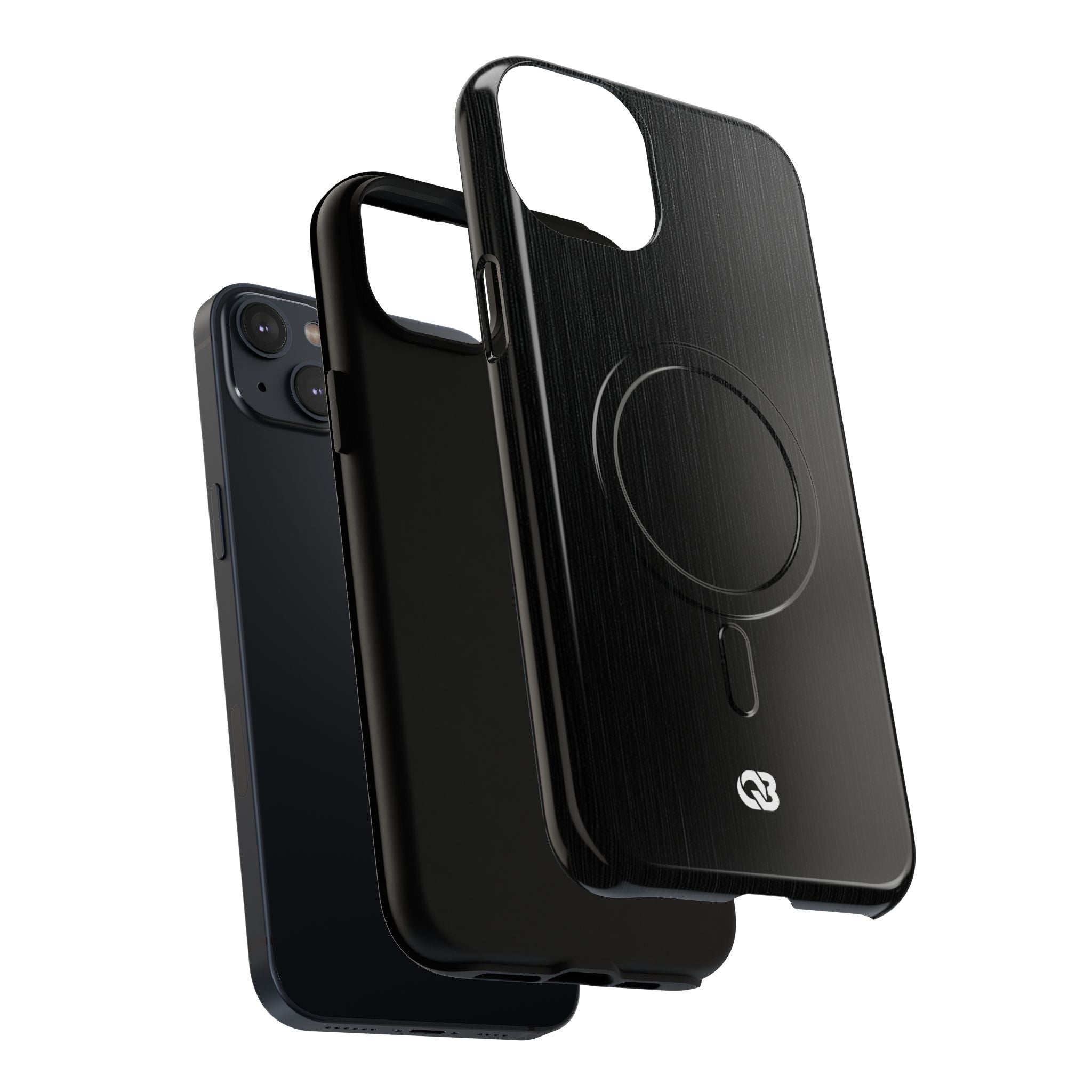 Black Tough 2.0 Magsafe Phone Case for iPhone - Brushed Obsidian Slate